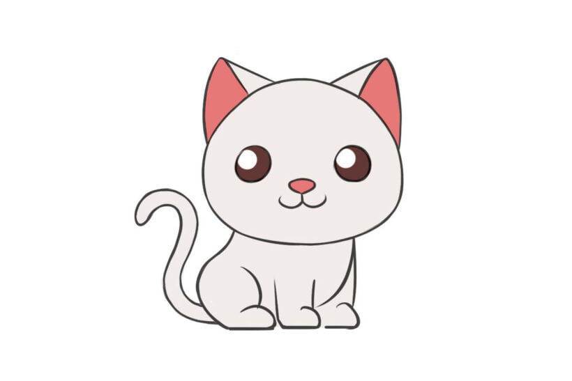 1001 how to draw cute cat pictures how to draw kute cat  love sticker   mochi  icon  YouTube
