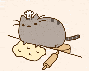 Hình mèo mập cute làm bánh