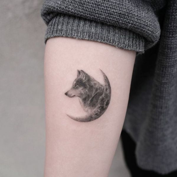 Tattoo sói đẹp