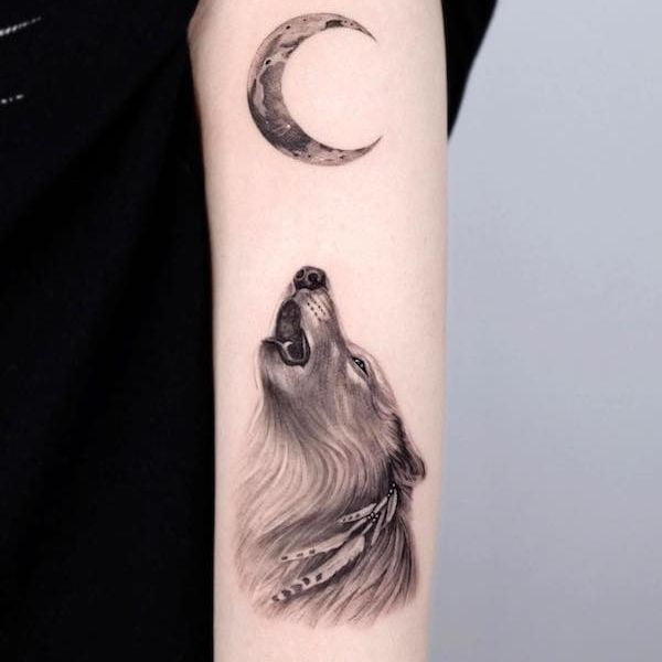 Tattoo sói siêu đẹp