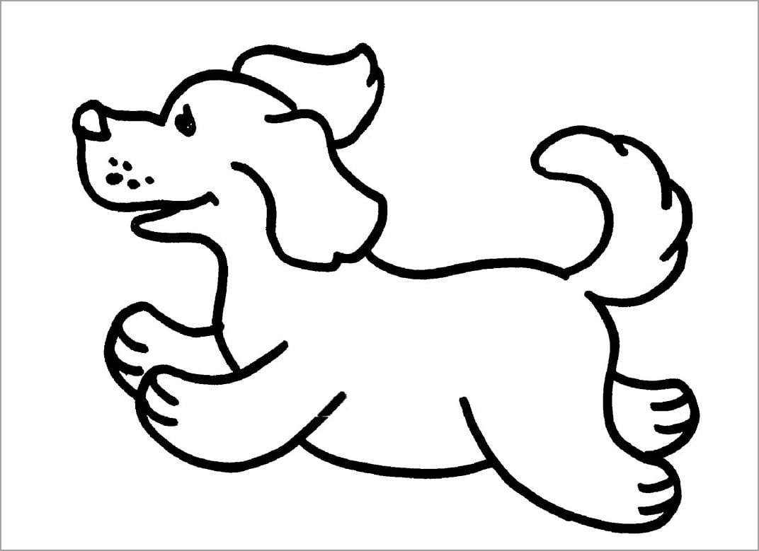 Top tranh tô màu con chó đẹp nhất cho bé  Tranh Tô Màu cho bé