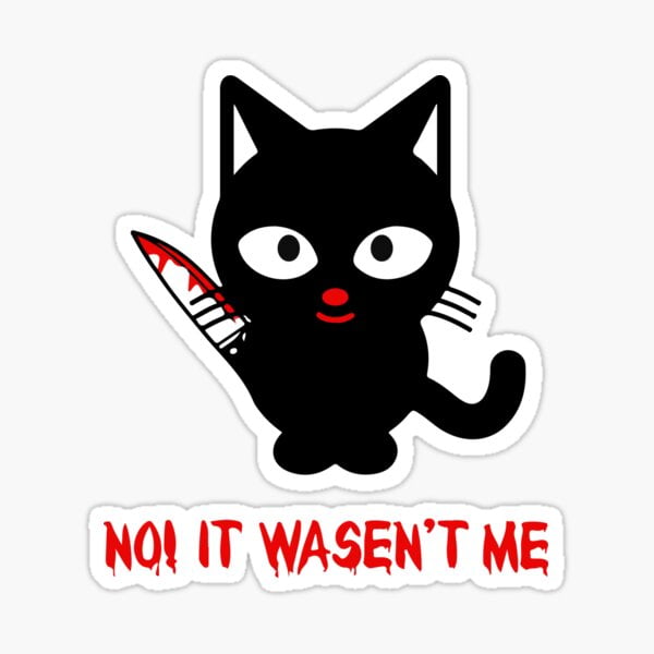 Hình meme mèo cầm dao siêu hài hước