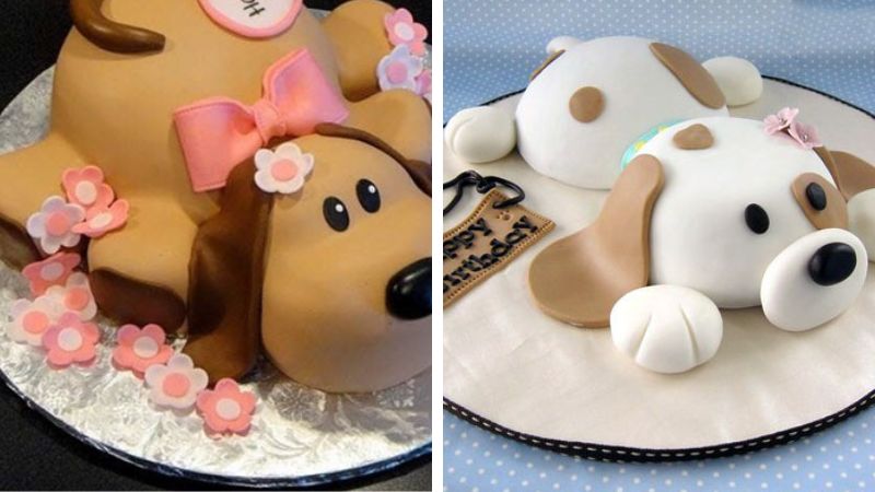 Bánh sinh nhật con chó cầu kỳ