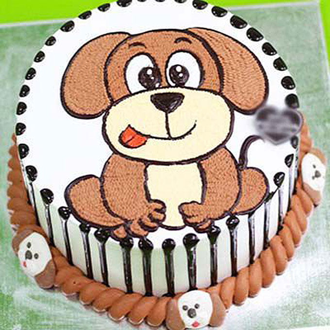 40 mẫu bánh kem tạo hình chó dành cho người tuổi tuất, bánh sinh nhật hình con  chó
